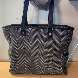 Black and White Cindy Tote